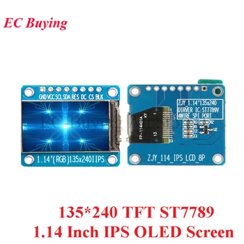 1.14 İnç IPS OLED Ekran Modülü LCD Ekran 135*240 RGB TFT Arduino için ST7789 LCD Kurulu SPI Tam Renkli HD OLED 8pın DIY
