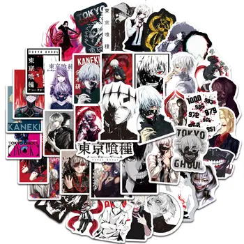 10/30/50 Adet Anime Tokyo Ghoul Etiketler Çıkartması Bagaj Dizüstü Dizüstü Motosiklet Kaykay Karikatür Graffiti Sticker Çocuk Oyuncak