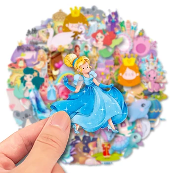10/30/50 adet Disney Prenses Karikatür Çıkartmalar Kar Beyaz Dondurulmuş Çıkartmaları DIY Dizüstü telefon kılıfı Su Şişesi Çocuklar Sevimli Etiket Oyuncak
