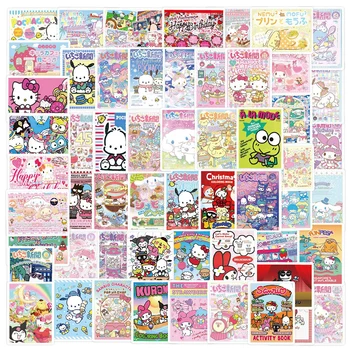 10/30/50 adet Sevimli Karikatür Sanrio Posteri Çıkartmaları Kawaii Kız Kuromi Benim Melody Hello Kitty Çıkartmaları Dekorasyon Çocuk Sticker Oyuncaklar 0