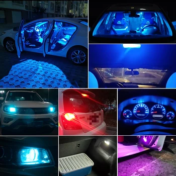 10x LED W5W 194 T10 6000K Otomobiller Plaka lambası otomatik sinyal lambası Araba gösterge ışığı kapı ışık 12V oto Dekorasyon 1