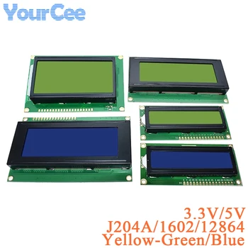 1602 1602A J204A 2004A 12864 12864B 128*64 LCD Ekran Modülü LCD Ekran Modülü Mavi Sarı-Yeşil IIC/I2C 3.3 V/5V Arduino için