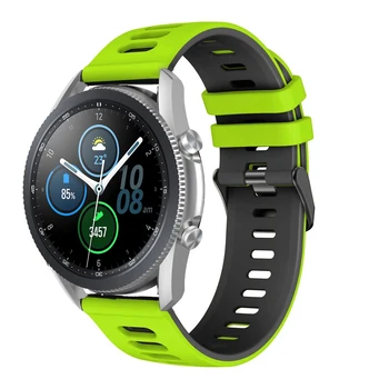 20 22mm Akıllı izle Silikon Kayış Band Samsung Galaxy İzle 3 45 41mm Smartwatch Watch3 41mm Watchband Bilezik Bileklik 1