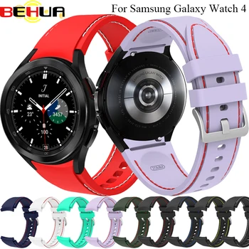 20mm saat kayışı Samsung Galaxy İzle 4 Klasik 46mm 42mm Smartwatch Silikon spor bilezik Galaxy İzle 4 44mm 40mm Kayış