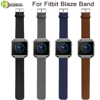 23mm lüks deri saat kordonları fitbit blaze için Bilek Kayışı Akıllı Spor İzle Kadın Erkek saat kayışı hakiki Fitbit Blaze için