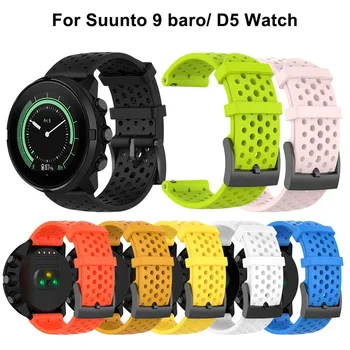 24mm Kayış Suunto 9 Baro Titanyum Silikon Yedek Watchband Spor Bilek Bandı Kayışı Bilezik Suunto Spartan Baro
