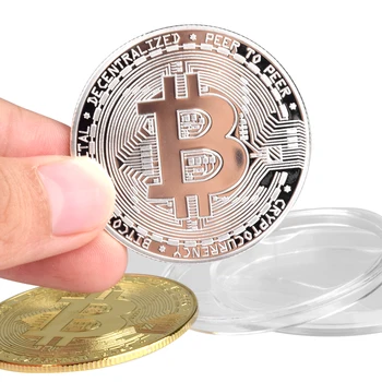 3 Adet Yaratıcı Bitcoin Sikke Hatıra Antika Taklit Gümüş paralar BİT Sikke Sanat Koleksiyonu Altın Kaplama Fiziksel Bitcoins Hediyeler