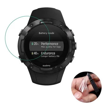 3 adet Yumuşak Temizle Smartwatch koruyucu film Guard (cam) Suunto 5 Suunto5 GPS Spor İzle ekran Koruyucu Kapak 1