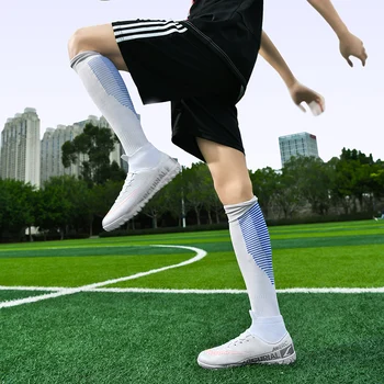 36-45 futbol ayakkabısı erkek Yetişkin Yüksek Ayak Bileği futbol kramponları Açık Çim Gençlik Akademisi Eğitim Ultralight Futbol Spor Çizme 5