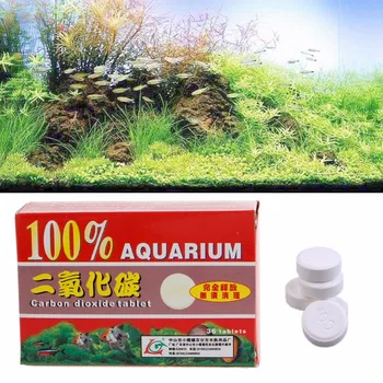 36 Adet CO2 Tabletler Karbon Dioksit Difüzör Bitkiler Tablet Ekili akvaryum balık tankları Bitki Büyümesini Teşvik