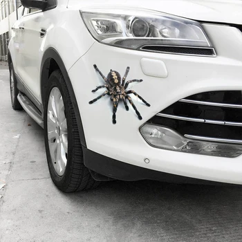 3D Örümcek Kertenkele Akrep Sticker Araba Pencere Ayna Tampon Çıkartması Dekor Su Geçirmez Yüksek Yapışkanlık 3D hayvan Desen Araba Sticker