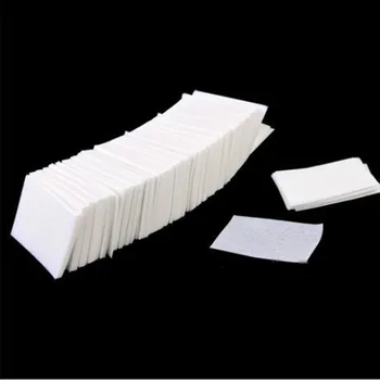 400 adet / paket Jel Oje Çıkarıcı Jel Lehçe Temizleyici Manikür Tırnak Çıkarıcı Tüy Bırakmayan Mendil Temizleyici Kağıt Pedi