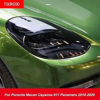 Araba Far Kararmış Film Porsche Macan Cayenne 911 Panamera 2010-2020 Araba Modifikasyon Aksesuarları