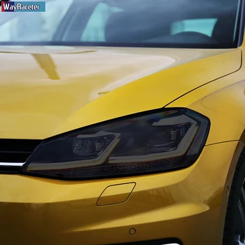 Araba Far koruyucu film Arka Lambası Şeffaf Siyah TPU Sticker Volkswagen VW Golf 7 İçin MK7 2012-2019 Aksesuarları