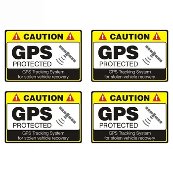 Araba Sticker Dashboard 4 GPS Uyarılar Tarafından Korunan Kamyon Çıkartmaları Mekanik Ekipman PVC Trim 15cm