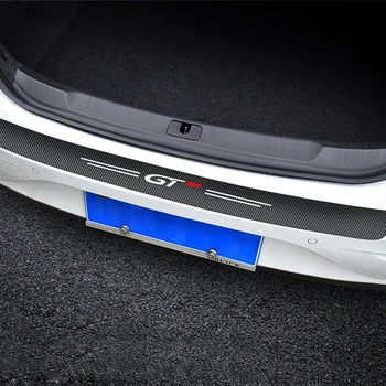 Araba sticker karbon fiber Gövde dekorasyon İçin Peugeot 308 307 206 3008 Aksesuarları