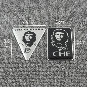 Araba styling 3D metal Alüminyum alaşımlı Küba hareketi lideri Amblemi Che Guevara sticker dekorasyon Çıkartması Oto aksesuarları