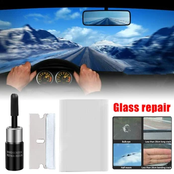 Araç ön camı Tamir Aracı DIY Pencere Cam Cam Çizik Çatlak Geri Pencere Kırık Cam Sihirli Tamir Sıvısı Aracı