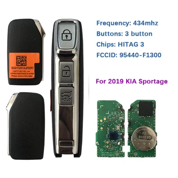 CN051096 OEM / Satış Sonrası 3 Düğme Akıllı Anahtar 2019 KİA Sportage İçin 433MHz FCC ID 95440-F1300