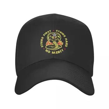 Cobra Kai Strike Ilk Cobra Logo beyzbol şapkası Erkek Kadın Ayarlanabilir Unisex Karate Çocuk Baba Şapka Yaz Kapaklar Snapback şapka