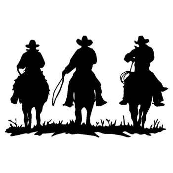 Cowboys At Moda Vinil araba-Styling Araba Sticker Kapak Çizikler Su Geçirmez Pencere Cam Aksesuarları Siyah / Gümüş