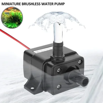 Dalgıç Fırçasız DC Su Pompası Mini Dalgıç Su Pompası 12V Elektrikli Dalgıç Çeşme Pompası IP68 Su Geçirmez Sessiz