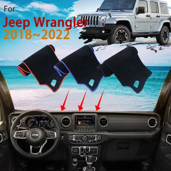 Dashboard Kapak Önlemek Güneş Halı Pedi Jeep Wrangler JL 2018 2019 2020 2021 2022 Güneşlik Pad Dash Mat Yastık Araba Aksesuarları