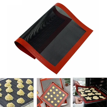 Delikli Silikon Pişirme Mat Yapışmaz Fırın Sac Astar Aracı Çerez Ekmek Acıbadem kurabiyesi Bisküvi Mutfak Bakeware Aksesuarları