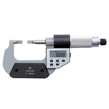 Dijital bıçak mikrometreler, tip A 0.75 mm tip B 0.4 mm kalınlık, ölçüm aralığı 0-175mm, metrik ve inç, çözünürlük 0.001 mm