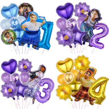 Disney Encanto Mirabel Isabella Luisa Dolores Antonio Balonlar Encanto Tema Doğum Günü Partisi Süslemeleri Malzemeleri Bebek Duş