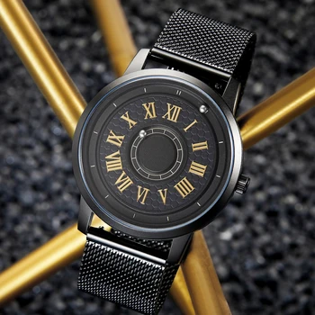 EUTOUR erkek manyetik saat, Analog japon quartz saat Bayanlar İzle Orijinal Bant 40mm Paslanmaz Çelik Kayış