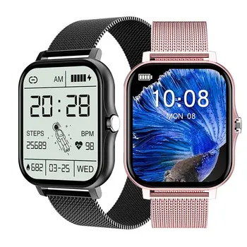 Erkekler Kadınlar akıllı saat 1 69 Müzik Bluetooth Çağrı akıllı saat es Band Sapanlar Hombre Android Ios İçin Smartwatch Ücretsiz Kargo 2022