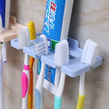 Güçlü Vantuz Diş Fırçası Asılı Depolama Raf Diş Macunu Diş Fırçası Tutucu duvara Monte Raf Banyo Seti Banyo