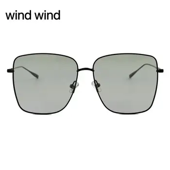 Hakiki Nazik GM rüzgar rüzgar Rahat Klasik Lüks Erkekler Polarize Güneş Gözlüğü Vintage Metal Çerçeve Kadın Gözlük Marka Logosu İle