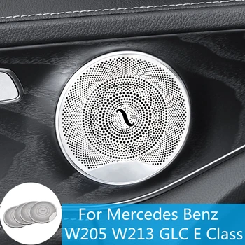 Iç Kalıplama Mercedes Benz İçin E200 E220 E300 E350 W213 C180 C200 C220 C250 W205 GLC İç Trim Kapı Ses Hoparlör Kapağı