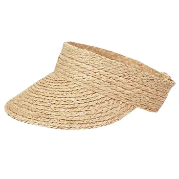 K73 Rafya Dokuma Kap Boş Hasır Şapka Ayarlanabilir Katlanabilir Mizaç Vahşi Ins güneş şapkası Güneş Koruyucu Tatil plaj şapkası 2020New