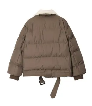 Kadın Kapitone Packable Aşağı Ceket Yaka Kürk Yaka Dış Giyim sıcak tutan kaban Rüzgar Geçirmez Parkas 2022 İlkbahar Sonbahar Kış 1