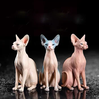 Kanada Tüysüz silikon kalıp 3D Pet Kedi Sphynx Aromaterapi Alçı Kalıp Hayvan Epoksi Kalıp DIY
