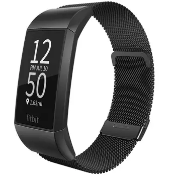 Kayış Fitbit Şarj için 4 band Yedek Bileklik kemer smartwatch Paslanmaz Çelik bilezik correa Fitbit Şarj için 3 kayış