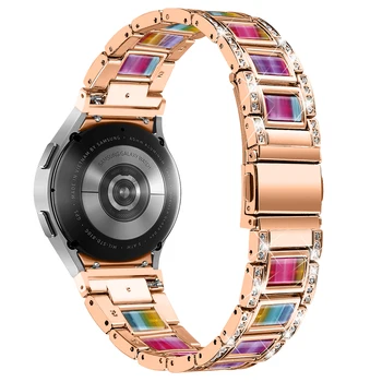 Kayış Samsung Galaxy İzle 4 Smartwatch Bilezik Galaxy İzle 4 Paslanmaz Çelik Reçine