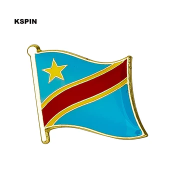 Kongo Bayrağı Rozeti Bayrağı Yaka Rozetleri Bayrağı Broş