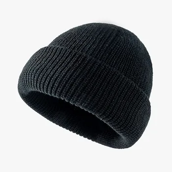 Kış Şapka Bere Unisex Artı Polar Sıcak Moda Yumuşak Bere Erkek Kadın Rahat Açık Kalınlaşma Kayak Spor Örme Şapka 54-59 cm