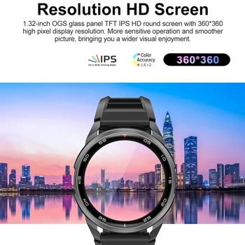LIGE AMOLED 360 * 360 HD Ekran Yeni Smartwatch Erkekler 2022 Paslanmaz çelik akıllı saat Her Zaman Ekran Zaman Spor spor Bilezik 4
