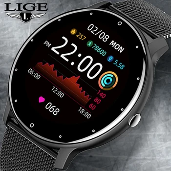 LIGE Moda akıllı saat Erkekler 2022 Spor Bilezik Kalp Hızı Kan Basıncı Monitörü Spor Erkekler Smartwatch Kadınlar Android Ios İçin