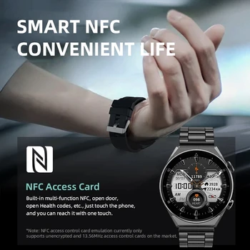 LIGE Özel Yüz İzle Erkekler İçin Yeni NFC akıllı saat Kablosuz Şarj Smartwatch 2022 Bluetooth Aramalar Saat Spor Bilezik Yeni 1