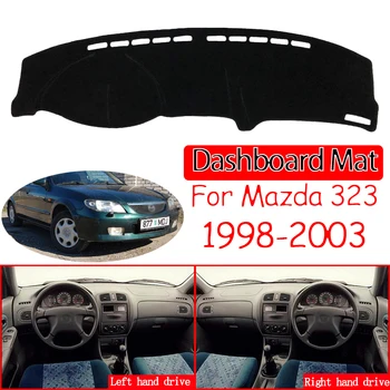 Mazda Ailesi için 323 1998~2003 Kaymaz Mat Dashboard Kapak Pad Güneşlik Dashmat MD ford Lazer KN KQ 2000 2002 Aksesuarları