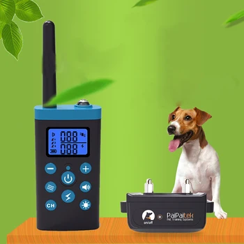 PaiPaitek PD525 1000 m Elektrikli Köpek Eğitim Yaka Su Geçirmez Şarj Edilebilir uzaktan kumandalı köpek Elektrikli Eğitim Yaka