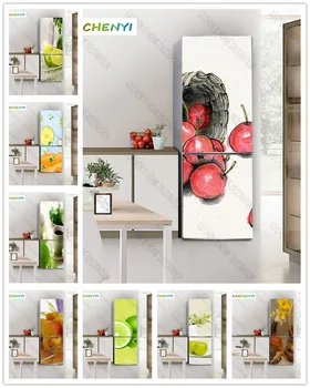 Papel de parede özel Meyve Limon Çayı buzdolabı mıknatısı, buzdolabı mıknatısı oturma odası TV duvar yatak odası ev dekor 0