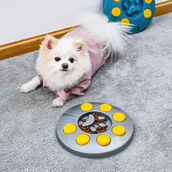 Pet Köpek Dönen Besleme yiyecek kaseleri Köpek Plastik Yavaş Aşağı Yeme Besleyici Çanak Kase Obeziteyi Önlemek İnteraktif Eğitim Kaynağı