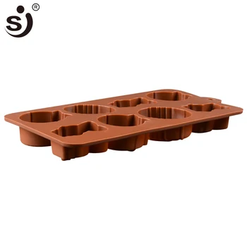 SJ silikon kalıpları çikolata pişirme hayvan paskalya yumurta şekilli şeker kek dekorasyon araçları ısıya dayanıklı fırın emniyet kek kalıpları 5